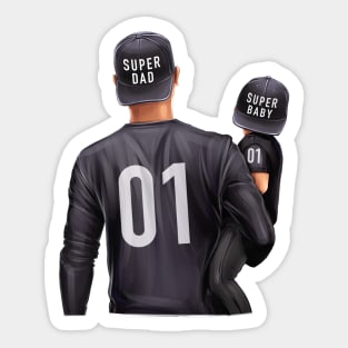 Super Dad No 1 Sticker